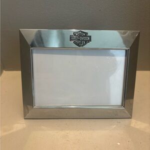 Harley-Davidson Metallic silver chrome Gray 4x6 Picture Frame Motorcycle ride